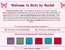 Tablet Screenshot of knitsbyrachel.com